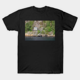 Boathouse Amongst the Rocks - Sweden T-Shirt